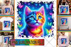 Cheerful TSHIRT Sublimation Ideas, Cat Product Image 1