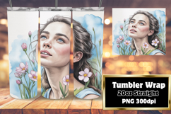 STUNNING 20oz Tumbler Design for Gifts , Beauty Woman Product Image 1