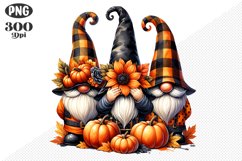 Halloween Gnomes Sublimation - Clipart PNG Design Product Image 1