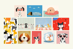 Playful Dogs Nursery Wall Art Cute Puppy Printable Posters Product Image 4