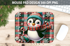 Christmas Penguin Mouse Pad Sublimation - Animal PNG Desig Product Image 1