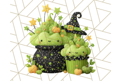Kawaii Halloween Clipart Cute Kids and Candy Elements Png Product Image 2