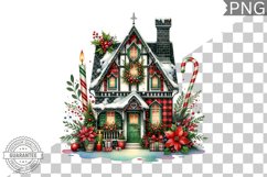 Christmas House Sublimation - Clipart PNG Design Product Image 1