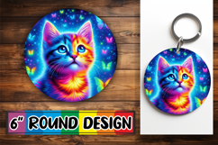 Enchanted Round Coasters Design, Cat Product Image 1