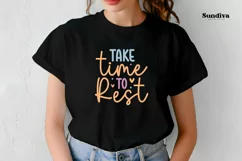 Mental Health Quotes SVG | Take Time To Rest Product Image 4