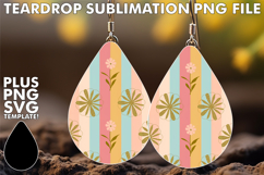 Sweet Teardrop Earrings MAGIC, Gold Flower Product Image 1