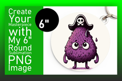 Beautiful Circle PNG for Sublimation , Monster Product Image 1