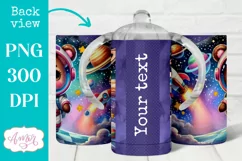 Cute astronaut sippy cup sublimation PNG, Kids tumbler PNG Product Image 2