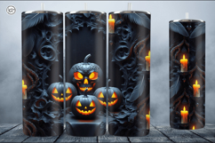 4 Halloween Tumbler Wrap Sublimations, 20 oz Product Image 5