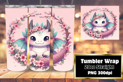Customizable 20oz Tumbler File , Dragon Product Image 1