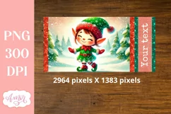 Christmas sippy cup sublimation PNG, Elf 12oz Kids tumbler Product Image 3