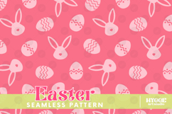 Easter Eggs Bunny Seamless Pattern PNG Sublimation Product Image 7