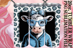 Happy Journeys 20oz tumbler wrap, Cute Cow Product Image 1