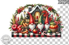 Christmas Gnome Sublimation - Clipart PNG Design Product Image 1