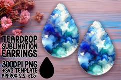 Lovely Teardrop Design for Crafts , Watercolor Patter Product Image 1