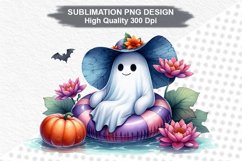 Halloween Ghost - Halloween clipart Sublimation PNG Design Product Image 1
