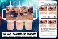 Twinkling Leopard Petal Sublimation 40oz Product Image 1