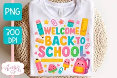 Welcome back to school shirt PNG, Teacher sublimation PNG Product Image 3