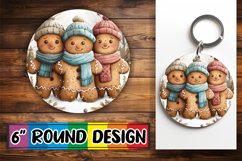 Christmas Mug Sublimation Keychain Gingerbread Design Product Image 1