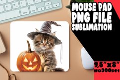 Pumpkin Animal Round Sublimation Mouse Pad PNG Product Image 1