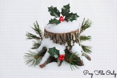 Woodland Christmas Watercolor Clipart PNG Product Image 1