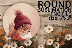 Lovely Round Design Car Coaster Artwork , Christmas Product Image 1