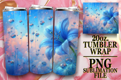 ENCHANTING ADVENTURES 20oz TUMBLER WRAP, 3D Flower Product Image 1