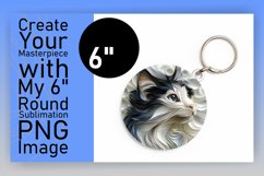 Colorful Cat Curiosities: 3D Sublimation Product Image 1