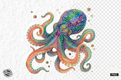 Coastal Octopus PNG Clipart Product Image 1