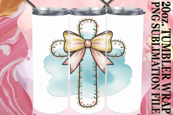 Serene reflections 20oz tumbler wrap, Cross and Bow Product Image 1