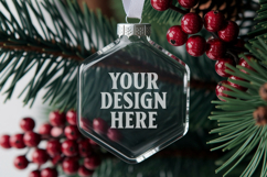 Acrylic Christmas Ornament Mockup , christmas ornament mocku Product Image 1