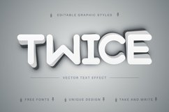 Twirl Twice - Editable Text Effect, Font Style Product Image 1