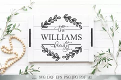 Family Last Name SVG | Farmhouse Wreath Sign SVG Product Image 3