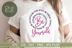 Be yourself svg, be you svg, self love svg inspirational svg Product Image 3