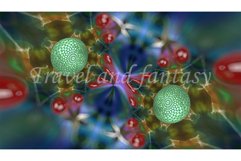 Abstract texture background with a green sphere Product Image 1