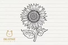 Sunflower Monograms svg, Sunflower mini bundle, Sunflower cl - Free Design of The Week Product Image 7