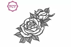 Roses Flowers SVG clipart cricut paper cut decal t-shirt Product Image 3