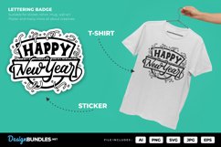 Happy New Year Lettering Badge Product Image 1