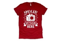 Bella Canvas 3001 Mockup, cardinal t-shirt mockup Product Image 1