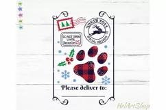 Dog Paw Santa Sack Svg, Christmas Bag Svg Product Image 2