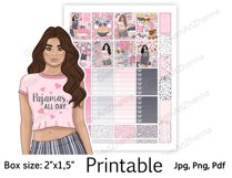Weekend Home Valentines Printable Stickers Box Size 2"x1,5" Product Image 5
