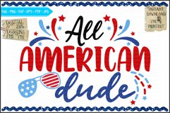 All American Dude - SVG EPS DXF Cutfile Product Image 1