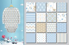 Soft Cuddles in Blue patterns, Nursery papers AMB-1451