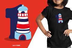 Nautical Number 1 T-Shirt Design | Sublimation T-Shirt Product Image 5