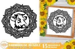 Farmhouse Bundle Mandala, Mandala Bundle, Farmhouse Svg Png Product Image 9