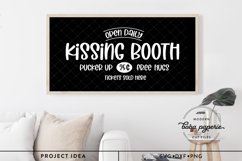 Kissing Booth SVG | Rustic Romantic sign | valentine Product Image 4