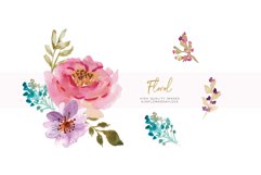 Hand Painted Watercolour Spring Floral Clipart Product Image 2