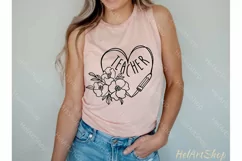 Teacher Heart svg, Teacher Shirt Svg Product Image 3