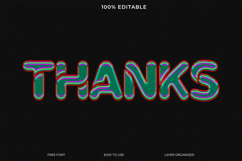Stylish Thanks Text Graphic for Design Projects Product Image 1