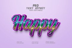 Happy 3d text effect style Product Image 1